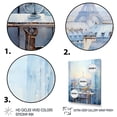 thumbnail image 3 of Designart "Winter Window View of Paris I" Cityscapes Framed Wall Art - Industrial Blue Paris Bedroom Framed Canvas Wall Art, 3 of 6