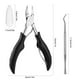 thumbnail image 4 of Nail Art Clipper Acero inoxidable Ingrown Nail Toenail Remover Nipper Travel Pocket Manicure Pedicure Pies Alicates Tijera Negro Inevent CE003228-02, 4 of 7