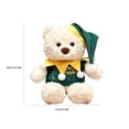 thumbnail image 3 of LXGGDDO Christmas Teddy Bear Stuffed Animal - Adorable Xmas Plush Toy with Hat and Scarf - Soft and Cuddly Winter Companion for Kids and Seniors - 10 inch, 3 of 6