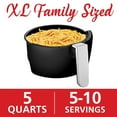 thumbnail image 2 of Brentwood Extra Large 1400 Watt 5 Quart Electric Digital Air Fryer with Temperature Control in Black, 2 of 7