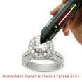 thumbnail image 7 of 3 1/5 ct. t.w Center 7.5MM Round Cut Lab Created Moissanite Diamond Halo Engagement Bridal Ring Set For Women In 10K Solid White Gold (G-H Color, VVS1 Clarity,3.20 Cttw)-4, 7 of 7