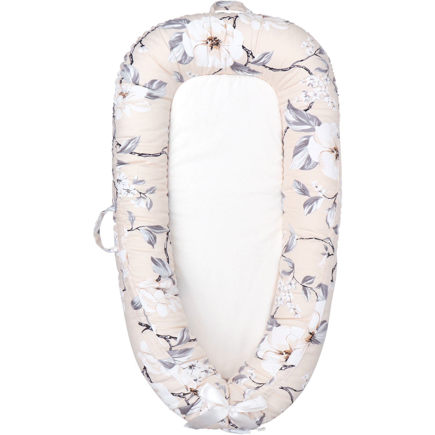 Mamibaby Baby Lounger,100 Soft Breathable, Portable Canvas Newborn Lounger Infant Floor Seat