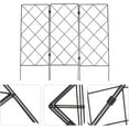 thumbnail image 4 of Nvzi Garden Trellis 20.8” x 7.8” Black Cast Iron Rectangle Trellises (3 Count), 4 of 5
