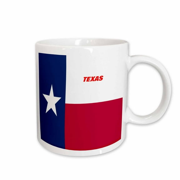3drose, State Flag of Texas, 15oz Mug