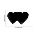 thumbnail image 3 of Washable Heart Shaped Fluffy Bedroom Rug with Non-Slip Backing for Living Room or Bedside, 3 of 6
