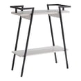 thumbnail image 3 of Furniture of America Jules 1-Shelf Wood White Oak Console Table, 3 of 8