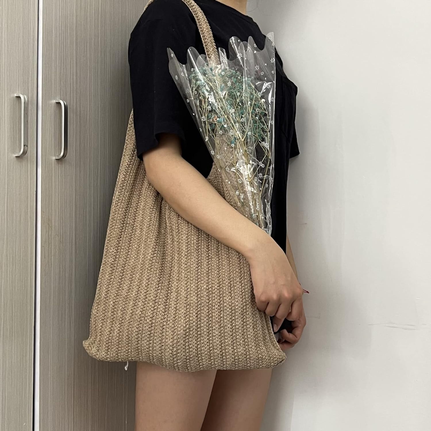Kukuzhu Fairy Tote Bag Aesthetic Tote Bag Y2k Bag Tote Bag Aesthetic Y2k Crochet Tote Bag Aesthetic