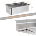 thumbnail image 3 of 2.5 Inch/4 Inch/6 Inch Deep Commercial Table Pan, 6 Pack Hotel Pans,Catering Storage Food Tray Hotel Pans Anti-Jam Steam Table Food Pan, 3 of 9