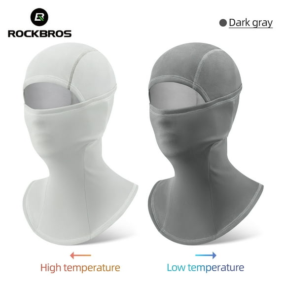 ROCKBROS Winter Fleece Head Covers Cycling Balaclavas Thermochromic Full-streth Comprehensive Protection Breathable Face Cover