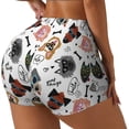 thumbnail image 2 of Wukai Hip Hop Dog Print Pack Biker Shorts for Women Yoga Workout Gym Running Scrunch Active Shorts-Small, 2 of 8