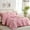 Pink, variant on YEPCLUB Pink Queen Size Pintuck 7-Piece Comforter Set, Pinch Pleat Bed in a Bag, All Season Down Alternative Bedding Set with Comforter, Sheets, Pillowcases & Shams