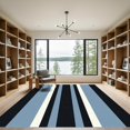 thumbnail image 2 of ODIKA 4'x6' Machine Washable Non-Slip Area Rug, Geometric Dark Blue High Traffic Rug with Pad, Blue, 1028071, 2 of 8