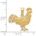 thumbnail image 4 of 14K Yellow Gold Rooster Pendant (21 X 23) Made In Peru k3324, 4 of 6