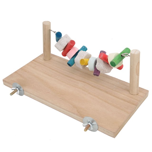 Hamster Anti Bite Toy,Multifunction Wood Jumping Platform Pet Toy Small Animal Toy Built for the Future