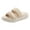Beige, variant on Womens Orthopedic Sandals Casual Chunky Platform Slip on Shoes Comfortable Slippers