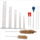 thumbnail image 3 of 10X Juego de Cilindros Graduados, Cilindros de Medición de Vidrio de Borosilicato con Pipetas / Varillas Agitadoras / Cepillo Limpio, 3 of 9