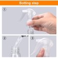 thumbnail image 4 of Botella vacía con pulverizador de 200ML (6 uds.), botella pulverizadora de plástico transparente para plantas y flores de peluquería, pulverizador de agua ER, 4 of 5