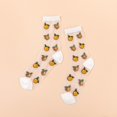 thumbnail image 1 of Calcetines divertidos de arte Floral fresco de Francia, Calcetines bonitos de encaje de diseño abstracto transparente, Calcetines de Mujer Jacquard Sokken Skarpetki, Calcetines de Mujer Tan Jianjun unisex, 1 of 2