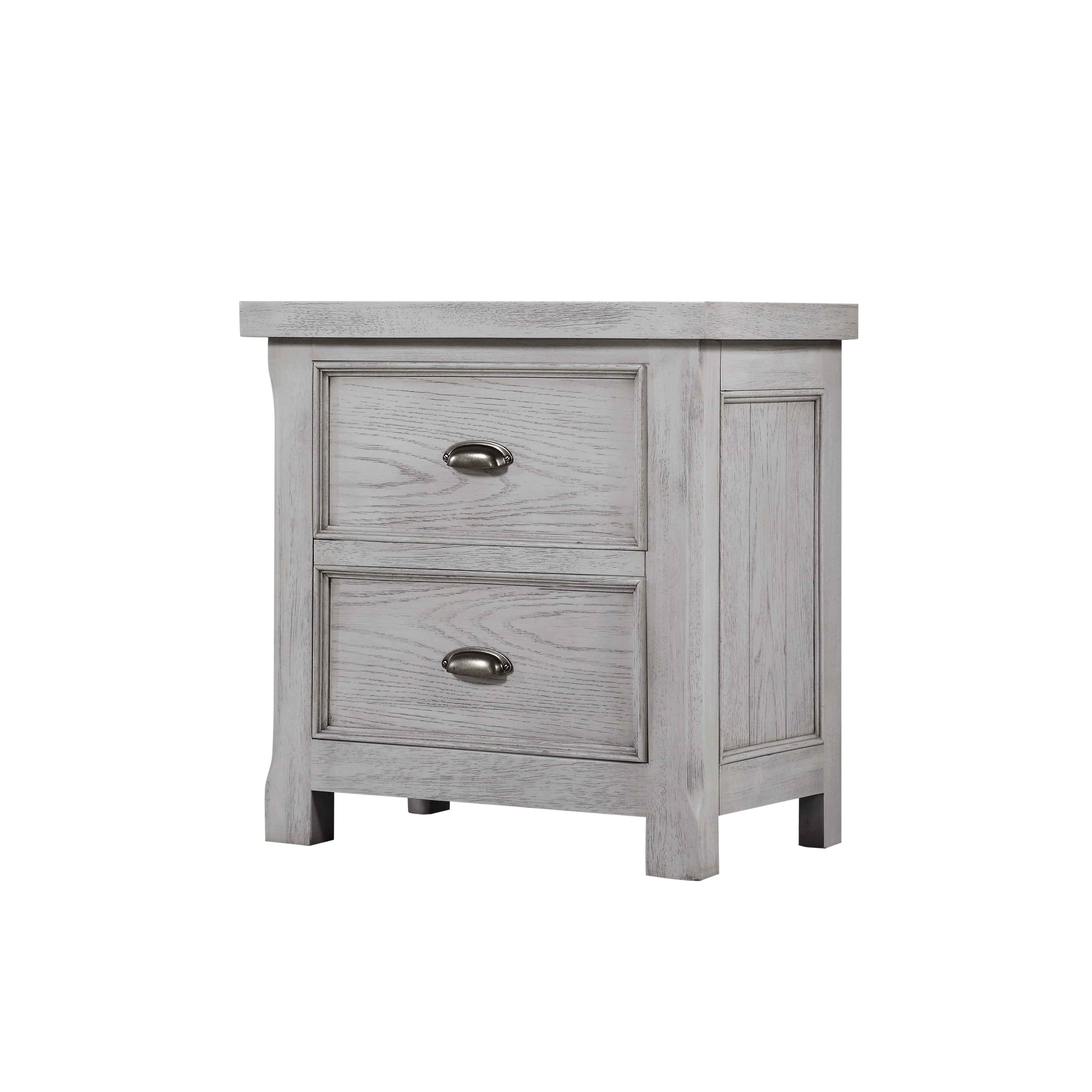 light gray nightstands