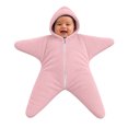 thumbnail image 2 of Takafot Baby Starfish Onesie, Thick Imitation Fleece Starfish Newborn Romper, Infant Footie Jumpsuit Winter Warm Outfits, 2 of 9