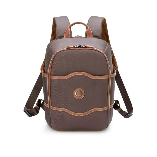 Mochila DELSEY PARIS Chatelet 2.0 para portátil de viaje, color marrón