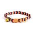 thumbnail image 1 of Cat And Dog Collar Adjustable Printed Nylon With Safety Clasp Bell Collar, 1 of 8