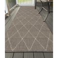 thumbnail image 3 of Ottomanson Jardin Collection Jute Backing Diamond Trellis Design Indoor/Outdoor Rug, 3 of 5