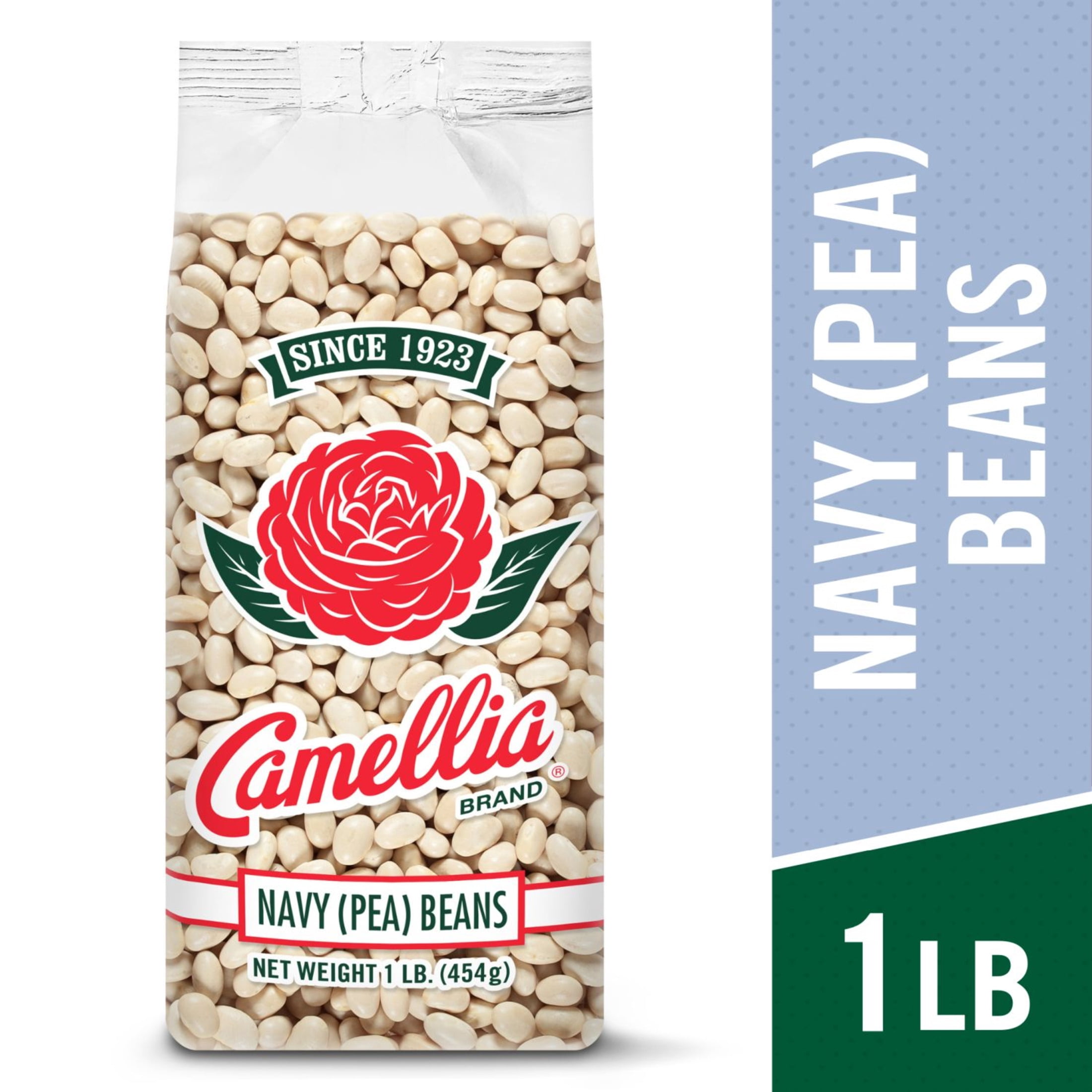 (3 pack) Camellia Brand Navy Pea Beans 1 lb
