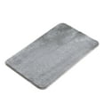 thumbnail image 2 of Gray Microfiber Bath Mat 16X24 Inch | Ultra Soft Absorbent Non-Slip Rubber Backing | Machine Washable Bathroom Rug for Shower Tub Kitchen Living Room Bedroom, 2 of 8