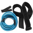 thumbnail image 2 of Blue Swim Training Resistance Belt Set - Elastic Rope Swimming Strength Training Equipment, Aquatic Exercise Aid to Build Endurance, Tone Full Body & Improve Swim Strokes, Turns Home Pool into a, 2 of 5