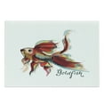 thumbnail image 1 of Goldfish Cutting Board, Hand-drawn Goldfish in Engraved and Watercolor Styles Aquarium Animal Artwork, Decorative Tempered Glass Cutting and Serving Board, in 3 Sizes, by Ambesonne, 1 of 2
