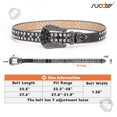 thumbnail image 7 of SUOSDEY Skull Kids Rhinestone Belt Girls Boys Sparkly Bling Diamond Belt Cowgirl Cowboy Belt, 7 of 7