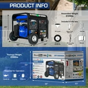 DuroMax XP13000EH 13,000 Watt Portable Dual Fuel Gas Propane Generator