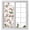 Pink, variant on Pink Magnolia Window Privacy Film, Floral Branches Leaf Botanical Newspaper Texture Frosted Glass Window Clings Static Cling UV Heat Blocking Reusable Door Sticker for Bathroom 19.6 x 39.3 Inch