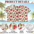 thumbnail image 6 of Watermelon Fruit Pattern Hawaiian Shirt, Unisex Adult & Pet Matching Aloha Shirt, Summer Tropical Button Down Beach Shirt, 6 of 8