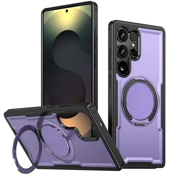 Allytechgroup Anti-Scratch Hard Shell Back Cover Cell Phone Case with Protective Case Cover for Samsung Galaxy S25 Ultra, Purple