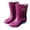 Purple, variant on Women Rain Boots Ankle Rain Boots Waterproof Non- Casual Shoes Short Rain Boots Wide Calf For Gardening Outdoor Work And Everyday Wear Rain Boots