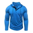 thumbnail image 1 of Men's Hooded Top for Daily Casual Wear with Long Sleeve Athletic Performance Design and Practical Drawstring Detail, 1 of 6