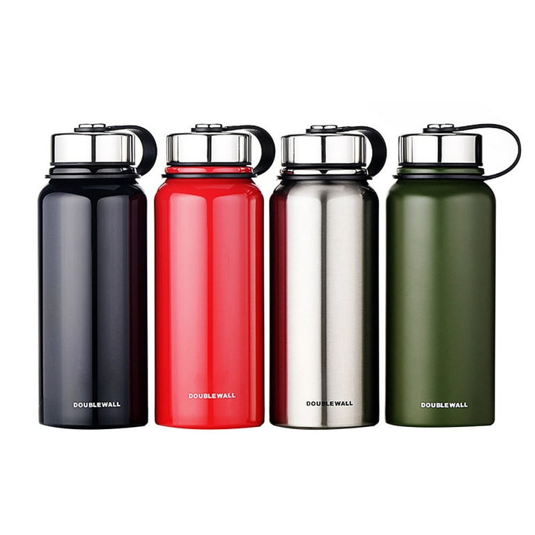 Insulated Water Bottle Travel Coffee Mug Stainless Steel Vacuum Flask  Coffee Cups Water Flask for Hot and Cold Drinks 14.2 oz/420ml（Black）