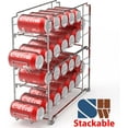 thumbnail image 2 of 2 Pack - SimpleHouseware Stackable Front Loading Beverage Can Dispenser Rack, Chrome, 2 of 6