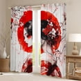 thumbnail image 2 of Castle Fairy Geisha Blackout Curtains Set of 2 (52x84 Each),Sakura Window Curtains, 2 of 6