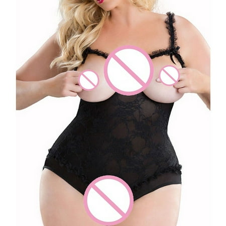 

Lingerie Bodysuit for Women Lace Sleepwear Underwear Baby-doll Nightwear-