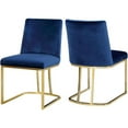thumbnail image 1 of Pemberly Row Contemporary Navy Velvet Dining Chair (Set of 2), 1 of 5
