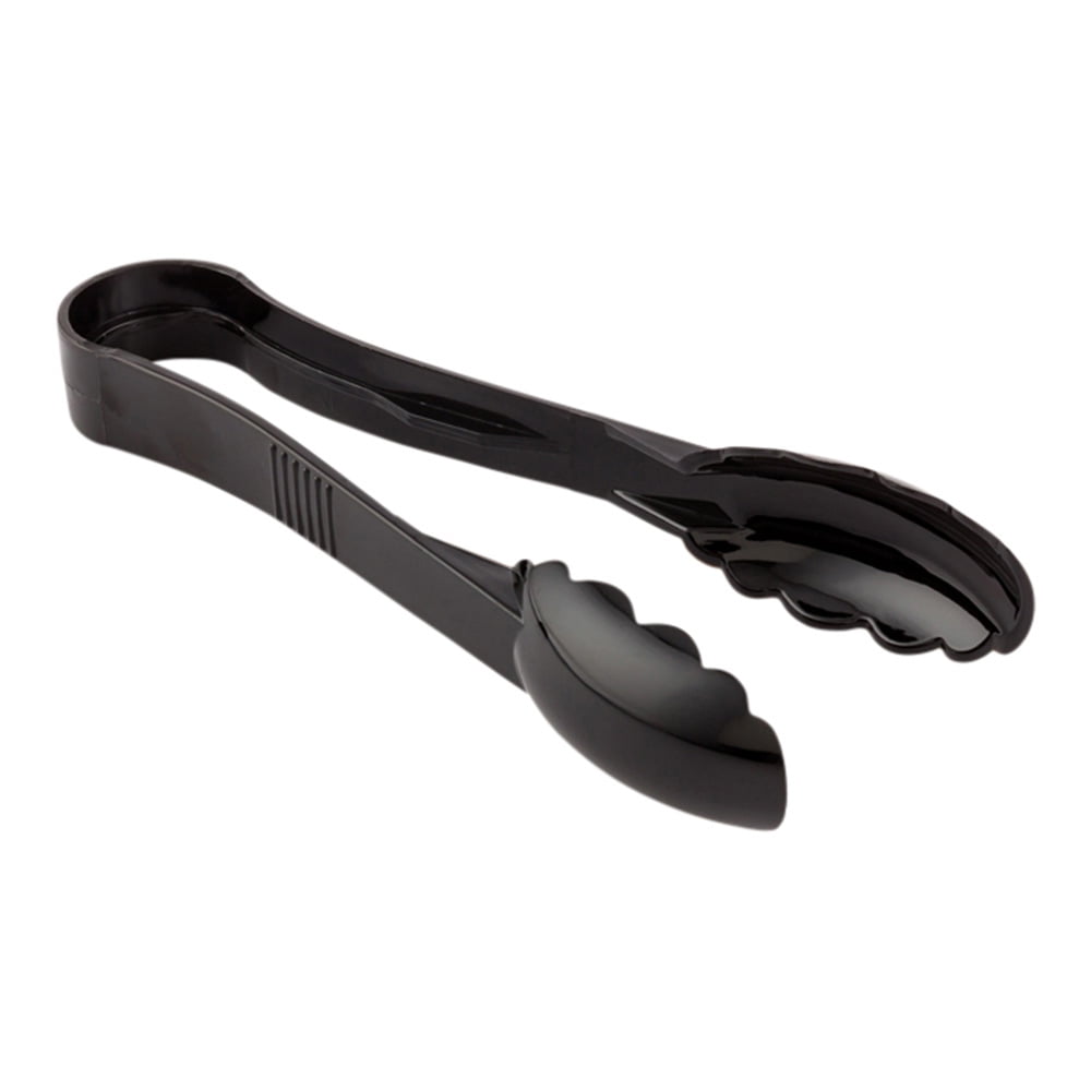 Black Plastic Catering Tongs 9" 1 count box