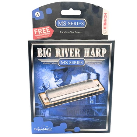 Hohner Big River Harp MS Harmonica in Chrome - Key of A