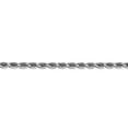 thumbnail image 3 of Solid 14k White Gold Big Heavy 3.35mm Diamond-Cut Quadruple Rope Chain Necklace 24" - with Secure Lobster Lock Clasp, 3 of 4