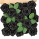 thumbnail image 1 of Flores Artificiales N&T NIETING Rosa Negra 25 piezas 18 cm, 1 of 7
