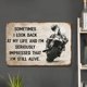 thumbnail image 2 of Frase Placa Metal Vintage Pintura Hierro Rectangular Arte La Pared 30x20 Cm, 2 of 9
