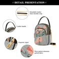 thumbnail image 4 of FORMRS Crossbody Bag for Women Quilted Travel Shoulder Cell Phone Purse with Chain Strap Handbag, Stars Flower, 4 of 7