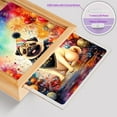 thumbnail image 4 of Hello 2025 Pug Celebrates Happy New Year Firework Balloon Acrylic Plaque with Wood Photo Frame Box Dog Lover Gifts Light Box - 02024, 4 of 5